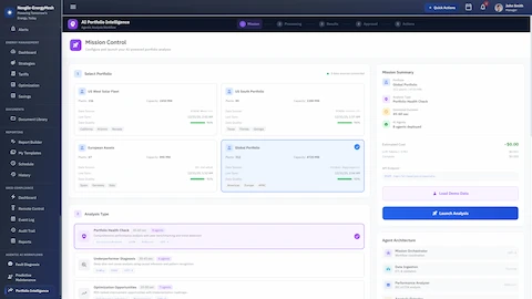 AI Portfolio Intelligence & Decision Support Platform interface