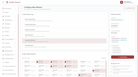 Enterprise AI Operations Digital Worker interface