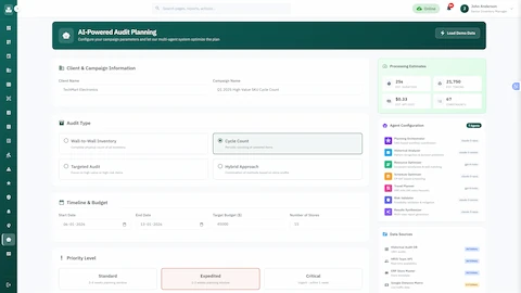 Audit Campaign Planning Orchestrator interface